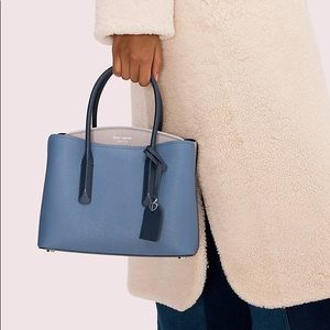 Kate Spade New York Margaux Handbag Leather Blue
